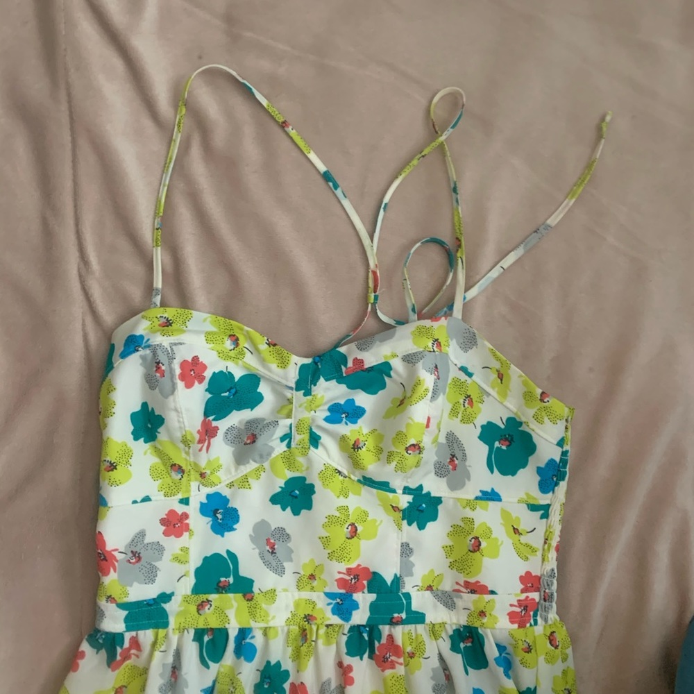 AEO adjustable spaghetti strap floral dress